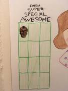 Attention littles! I got to put my very first "Extra Super Special Awesome" Day sticker up this week... BECAUSE I GOT INTO NURSING SCHOOL!!!!!!!!!