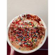 Princess hot chocolate. (We ran out of whipped cream. Usually theres a sprinkle covered mountain) 