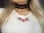 Daddy loves this choker.. because I'm his babygirl! 