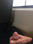 Getting hard in the train