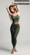 Olive green two piece