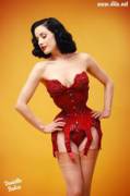 Dita Von Teese, the one Pinup I know by name, who looks great in a bustier! [x-post /r/redlingerie]
