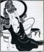 La Toilette by Marquis Franz von Bayros (Vienna, c. 1910)