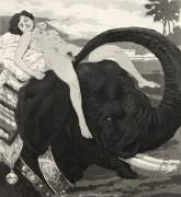 "Der Elefant" - Franz von Bayros (1907)
