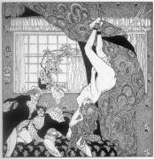 The Escapologist from "Tales at the Dressing Table" illustrated by Franz von Bayros (1908)