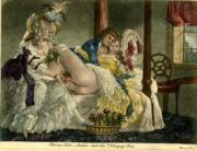 "Fanny Hill, Louisa, &amp; the Nosegay Boy" - illustration by William Ward, after George Morland (c. 1787)