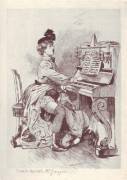 The Piano Lesson illustrated by Martin van Maele (c. 1905)