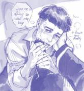 Credence sucking dick (Fantastic Beasts)