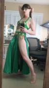 natalie mars in a belly dancing outfit
