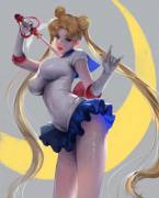 Sailor Moon's outfit can't contain her (J.Won Han) [Sailor Moon]