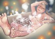 Reina enjoying a bubble-bath (Abysmal0) [Fire Emblem]