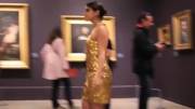 Performance artist recreates Courbet's "Origin of the World"