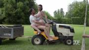 Harmony Reigns rides a tractor (and a cock)