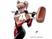 Honestly, I would have thought that the zipper on Harley Quinn's outfit would be on the back (japes)