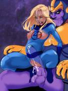 Thanos and Sue Storm