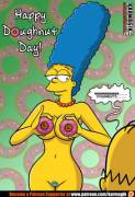 Marge helping celebrate Homer's favourite day of the year (karmagik) [The Simpsons]