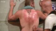 My back being set on fire after being flogged!