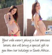 let your wife go in South Africa without you they said... :)