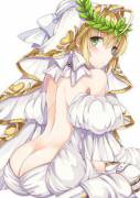 Saber showing the ass of a bride