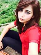 Aima Baig in Red and Black