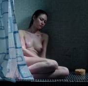 Olga Kurylenko topless in the shower