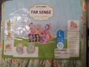 So I got some of the new Fab Sense City Print diapers. Here is a quick comparison against an ABU Space.