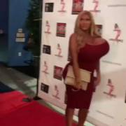 Allegra Cole On Red Carpet With Huge Tits