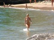 At a nude beach