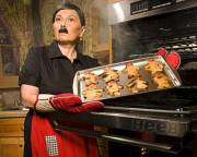 Roseanne Barr baking