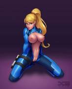 Samus shows off more of her new suit [Barretxiii]