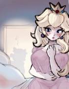 Peach has a surprise for Mario [Unknown Artist]