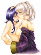 Lucina and [f] Robin feeling themselves [Unknown Artist]