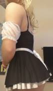 Me in my french maid outfit, what do you think?