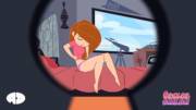 Sneaking a peek at Kim Possible changing (Gasper/teasecomix)