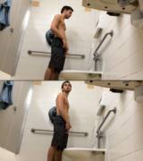 Another shirtless pisser