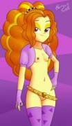 Adagio showing off her siren fashion sense: wearing a belt without pants (artist: horsecat)