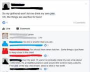 Girlfriend has problem with health nut boyfriend's pissbreath
