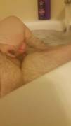 Virgin dick in the bath