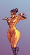 Someone's character from Star Wars: The Old Republic; the important part is, so many muscles (cutesexyrobutts)