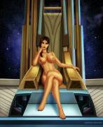 Empress Vaylin atop her throne (SamCooper) [Star Wars: The Old Republic]