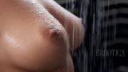 Perfect; nice and wet! [x-post /r/nipples]