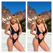 sara underwood morph. before and after :)