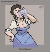 Milk Girl Mishap 1 by by Tail-Blazer