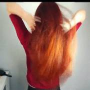Silky wonderful red hair