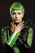 Cyberpunk High Fashion Photoshoot [Original Content] by Kaustiel Artistry (MUA &amp; Photog.) and Biohavoc (model)