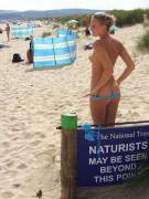 Naturists May Be Seen Beyond This Point