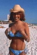 Sexy cowgirl on the beach [gif]