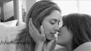 Two hot girls kissing passionately