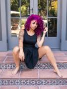 Sexy With Purple Hair