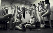 Hockey Players in the Changing Rooms Undressed for Charity Calendar